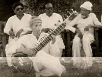 back row right is Allauddin Khan